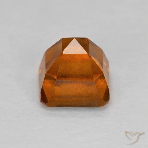 9,17 ctw natürlicher rötlich-orange Hessonit-Granat, Oktagonschliff, VVS-VS