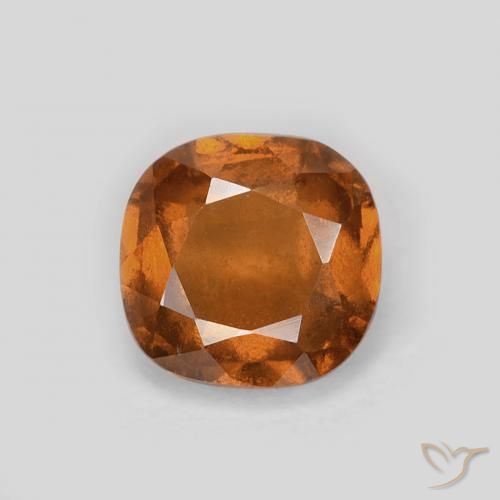 1.12ct Natürlicher Medium Dark-Orange Hessonit-Granat, Kissen, VS