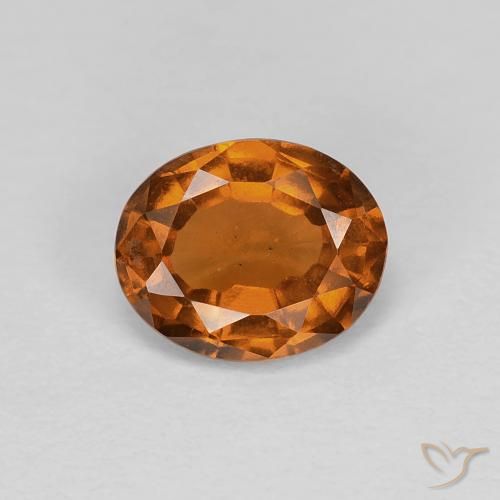 1.16ct Natürlicher tieforange Hessonit-Granat, Oval, VS