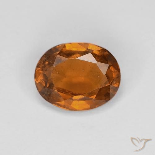 1.29ct Natürlicher tieforange Hessonit-Granat, Oval, VS