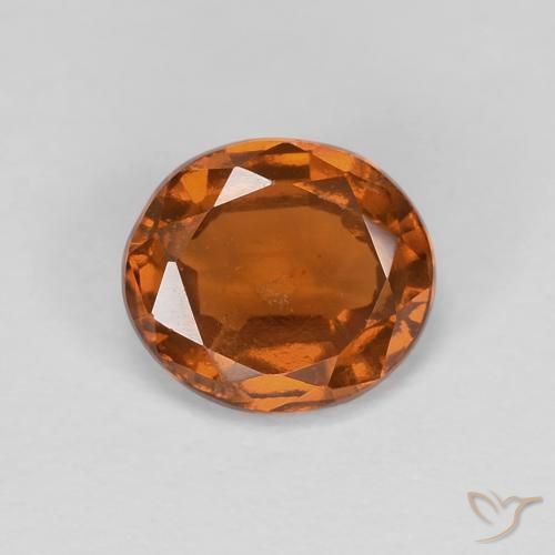 1.21ct Natürlicher Medium Dark-Orange Hessonit-Granat, Oval, VS
