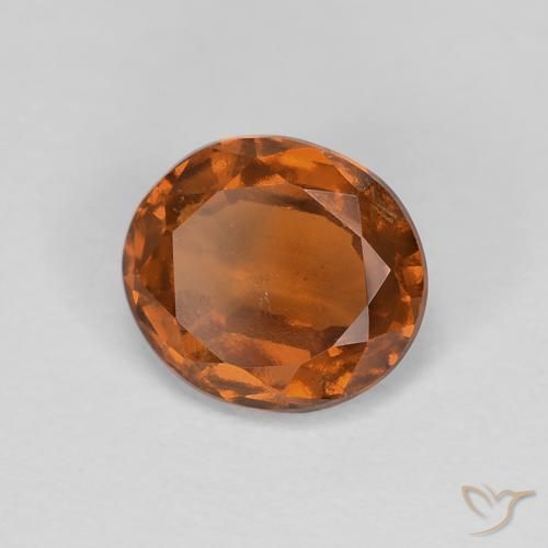 9,17 ctw natürlicher Medium Dark-Orange Hessonit-Granat, Oval, VS
