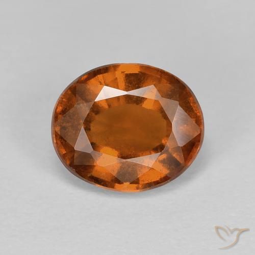1.87ct Natürlicher tieforange Hessonit-Granat, Oval, VS