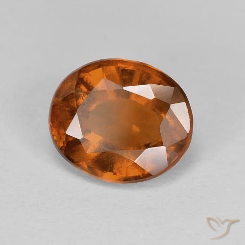 9,17 ctw natürlicher tieforange Hessonit-Granat, Oval, VS
