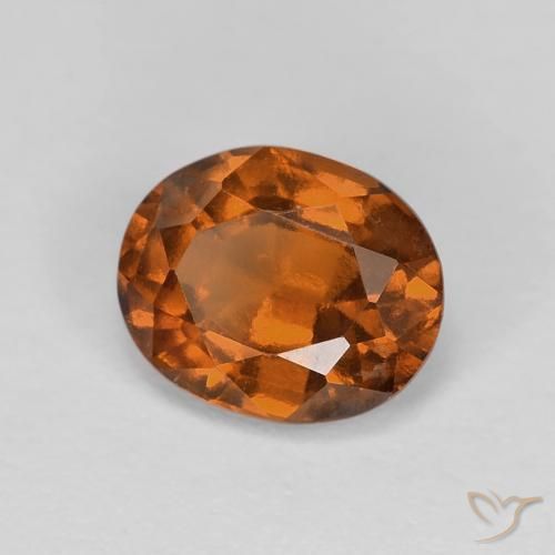 9,17 ctw natürlicher rötlich-orange Hessonit-Granat, Oval, VS