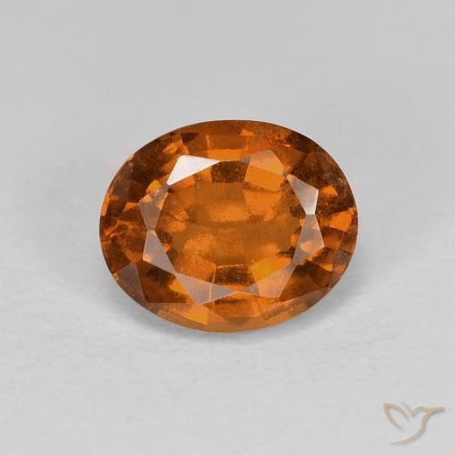 1.74ct Natürlicher Amber Orange Hessonit-Granat, Oval, VS