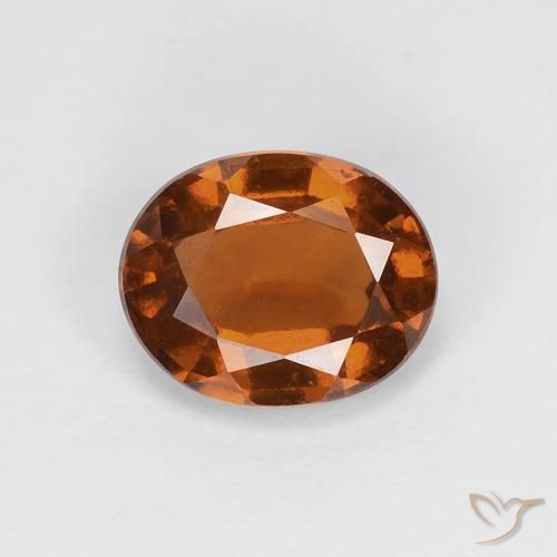 1.56ct Natürlicher tieforange Hessonit-Granat, Oval, VS