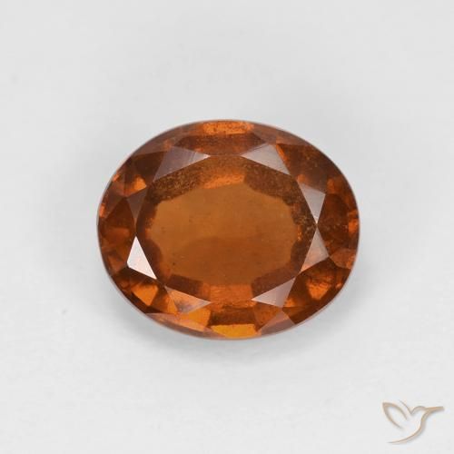 1.74ct Natürlicher tieforange Hessonit-Granat, Oval, VS