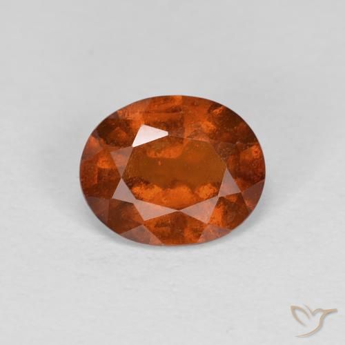 1.02ct Natürlicher Amber Orange Hessonit-Granat, Oval, VS