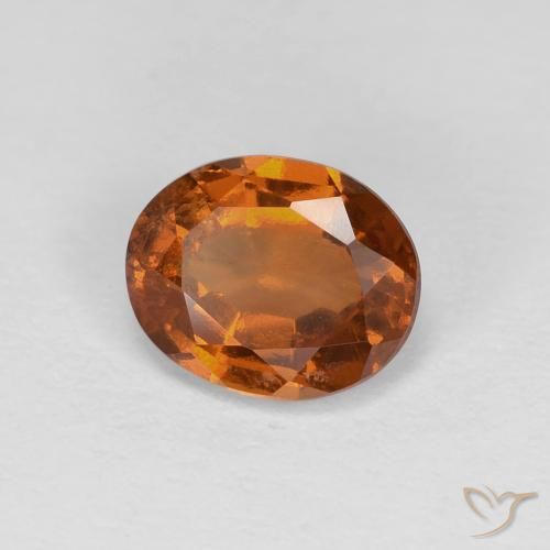 9,17 ctw natürlicher Medium Dark-Orange Hessonit-Granat, Oval, VS