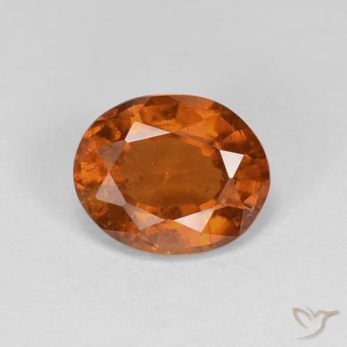 1.83ct Natürlicher tieforange Hessonit-Granat, Oval, VS