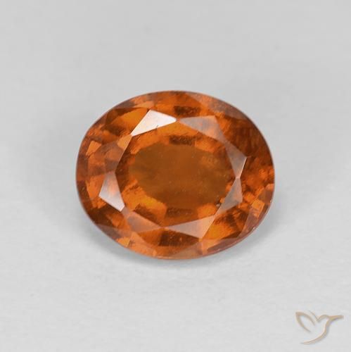 1.97ct Natürlicher Medium Dark-Orange Hessonit-Granat, Oval, VS