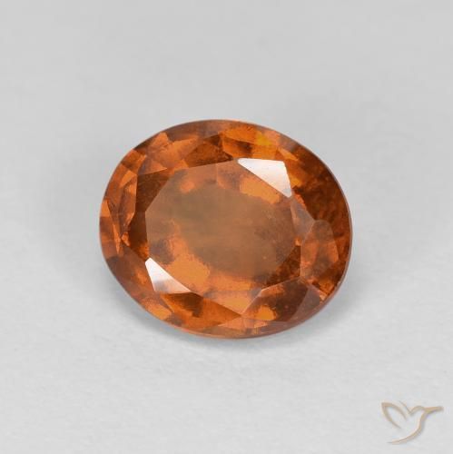 9,17 ctw natürlicher Medium Dark-Orange Hessonit-Granat, Oval, VS