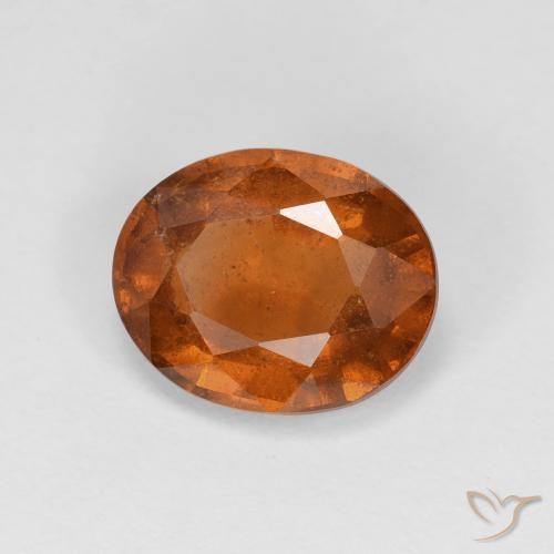9,17 ctw natürlicher rötlich-orange Hessonit-Granat, Oval, VS