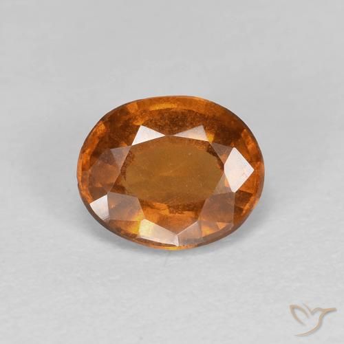1.26ct Natürlicher rötlich-orange Hessonit-Granat, Oval, VS
