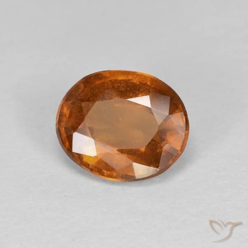 9,17 ctw natürlicher rötlich-orange Hessonit-Granat, Oval, VS