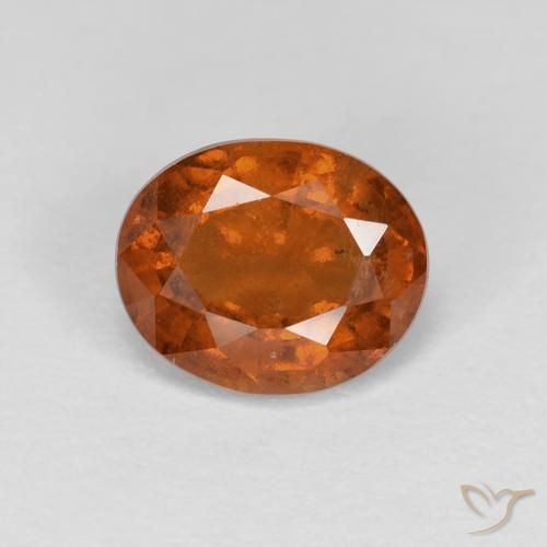 1.49ct Natürlicher Amber Orange Hessonit-Granat, Oval, VS
