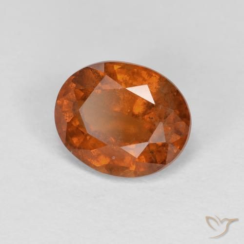 9,17 ctw natürlicher Amber Orange Hessonit-Granat, Oval, VS