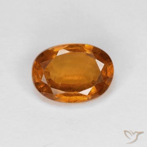 1.26ct Natürlicher tieforange Hessonit-Granat, Oval, VS