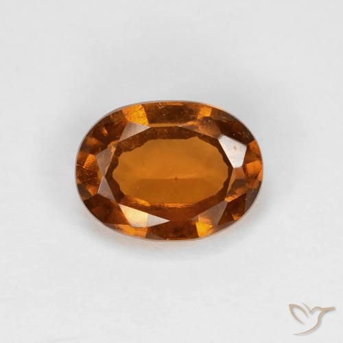 1.21ct Natürlicher Medium Dark-Orange Hessonit-Granat, Oval, VS
