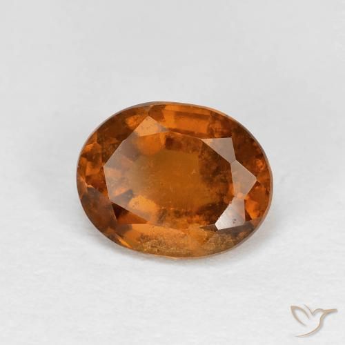 1.79ct Natürlicher Medium Dark-Orange Hessonit-Granat, Oval, VS