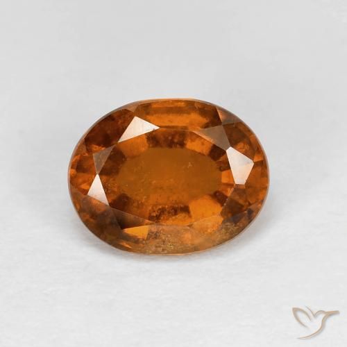 9,17 ctw natürlicher Medium Dark-Orange Hessonit-Granat, Oval, VS