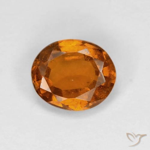 1.59ct Natürlicher tieforange Hessonit-Granat, Oval, VS