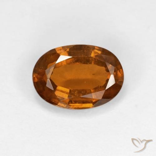 1.66ct Natürlicher Mittelorange Hessonit-Granat, Oval, VS