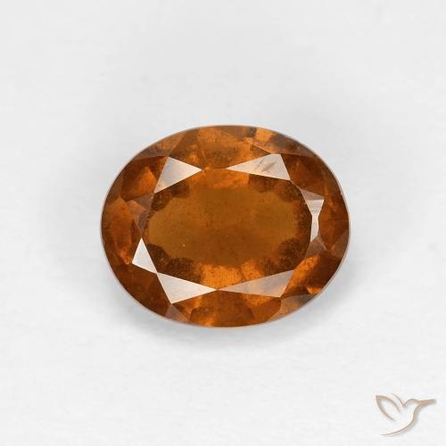 1.37ct Natürlicher Mittelorange Hessonit-Granat, Oval, VS