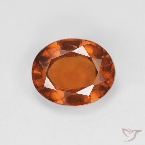 2.28ct Natürlicher Medium Dark-Orange Hessonit-Granat, Oval, VVS-VS