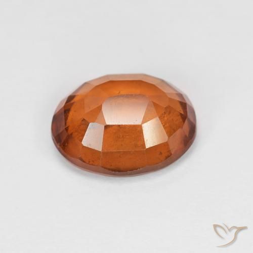 9,17 ctw natürlicher Medium Dark-Orange Hessonit-Granat, Oval, VVS-VS