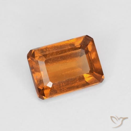 9,17 ctw natürlicher Gelblich-orange Hessonit-Granat, Oktagonschliff, VVS-VS