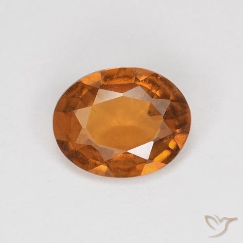 1.11ct Natürlicher bräunlich-orange Hessonit-Granat, Oval, VVS-VS