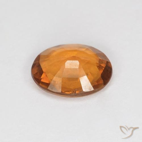 9,17 ctw natürlicher bräunlich-orange Hessonit-Granat, Oval, VVS-VS
