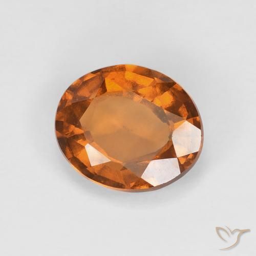 9,17 ctw natürlicher Medium Dark-Orange Hessonit-Granat, Oval, VVS-VS
