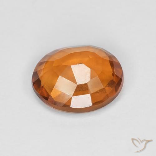 9,17 ctw natürlicher Medium Dark-Orange Hessonit-Granat, Oval, VVS-VS