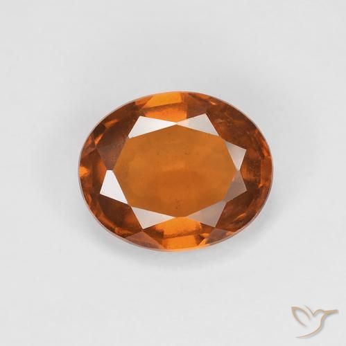 1.81ct Natürlicher tieforange Hessonit-Granat, Oval, VVS-VS