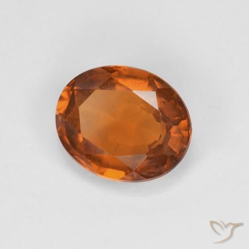9,17 ctw natürlicher tieforange Hessonit-Granat, Oval, VVS-VS