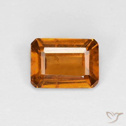 1.02ct Natürlicher Mittelorange Hessonit-Granat, Smaragdschliff, VS