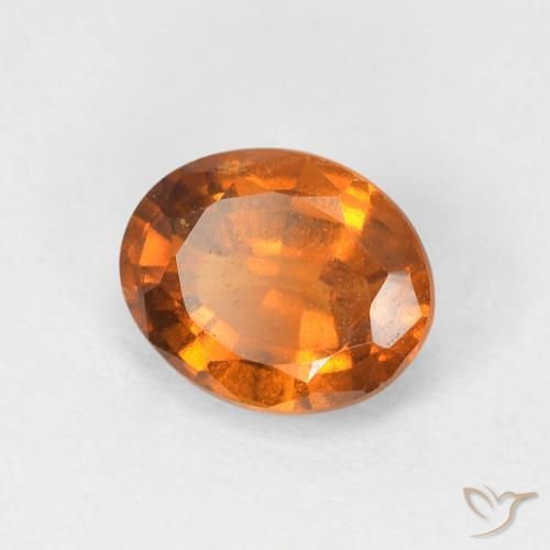 9,17 ctw natürlicher Mittelorange Hessonit-Granat, Oval, VVS-VS