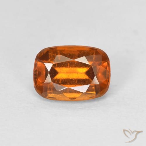 1.28ct Natürlicher Mittelorange Hessonit-Granat, Kissen, VS
