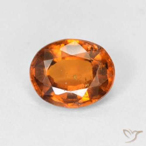 1.38ct Natürlicher Gelblich-orange Hessonit-Granat, Oval, VS