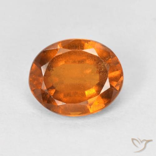 1.72ct Natürlicher tieforange Hessonit-Granat, Oval, VS