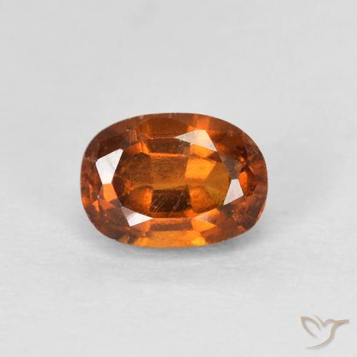 1.42ct Natürlicher Mittelorange Hessonit-Granat, Oval, VS