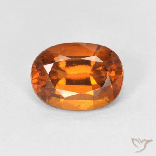 1.52ct Natürlicher Mittelorange Hessonit-Granat, Oval, VS