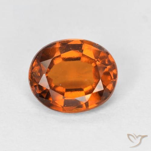 1.60ct Natürlicher tieforange Hessonit-Granat, Oval, VS