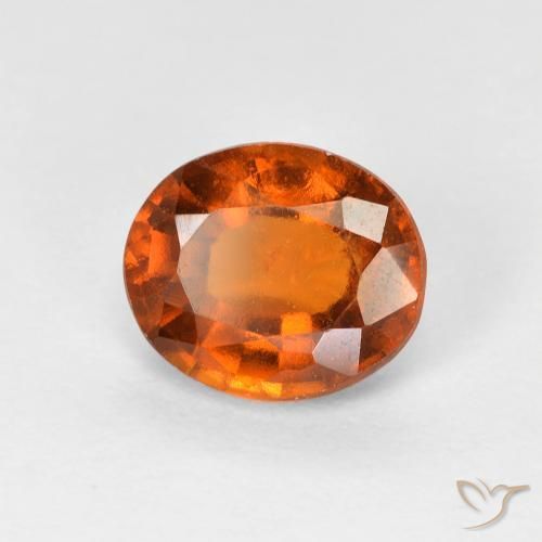 9,17 ctw natürlicher Mittelorange Hessonit-Granat, Oval, VS