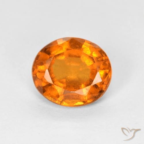 1.32ct Natürlicher Amber Orange Hessonit-Granat, Oval, VS