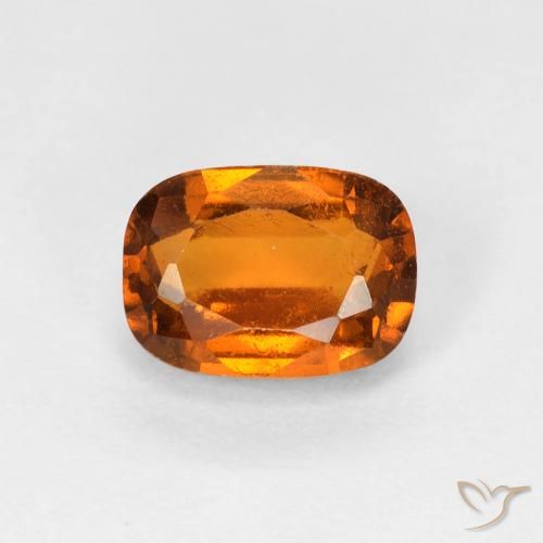 1.37ct Natürlicher tieforange Hessonit-Granat, Kissen, VS