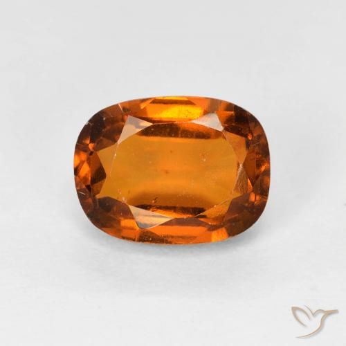 2.08ct Natürlicher tieforange Hessonit-Granat, Kissen, VS